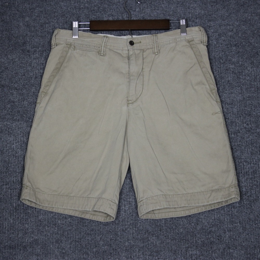 Polo Ralph Lauren Mens Chino Shorts Khaki Size 32 Flat Front Casual